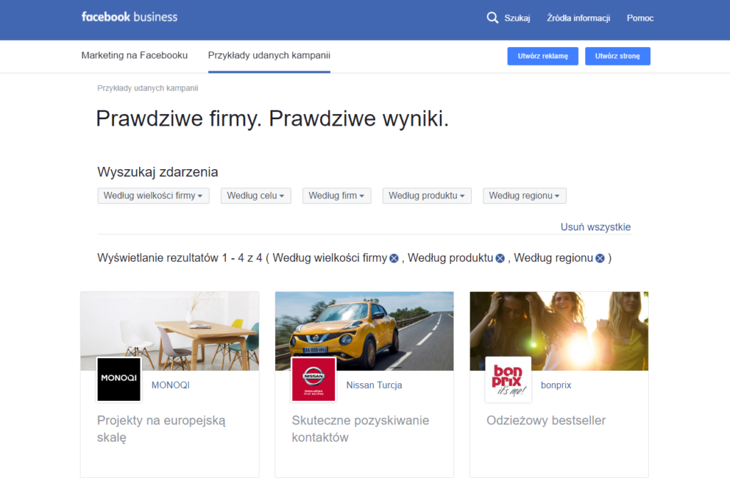 W pomocy Facebook'a można znaleźć wiele inspiracji i porad. Zajrzyj, bo warto!