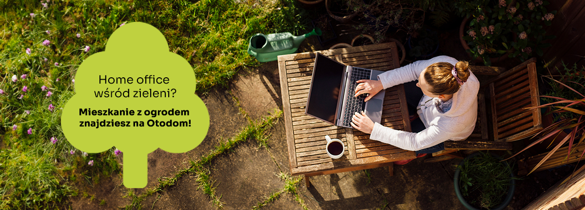 home office w ogrodzie